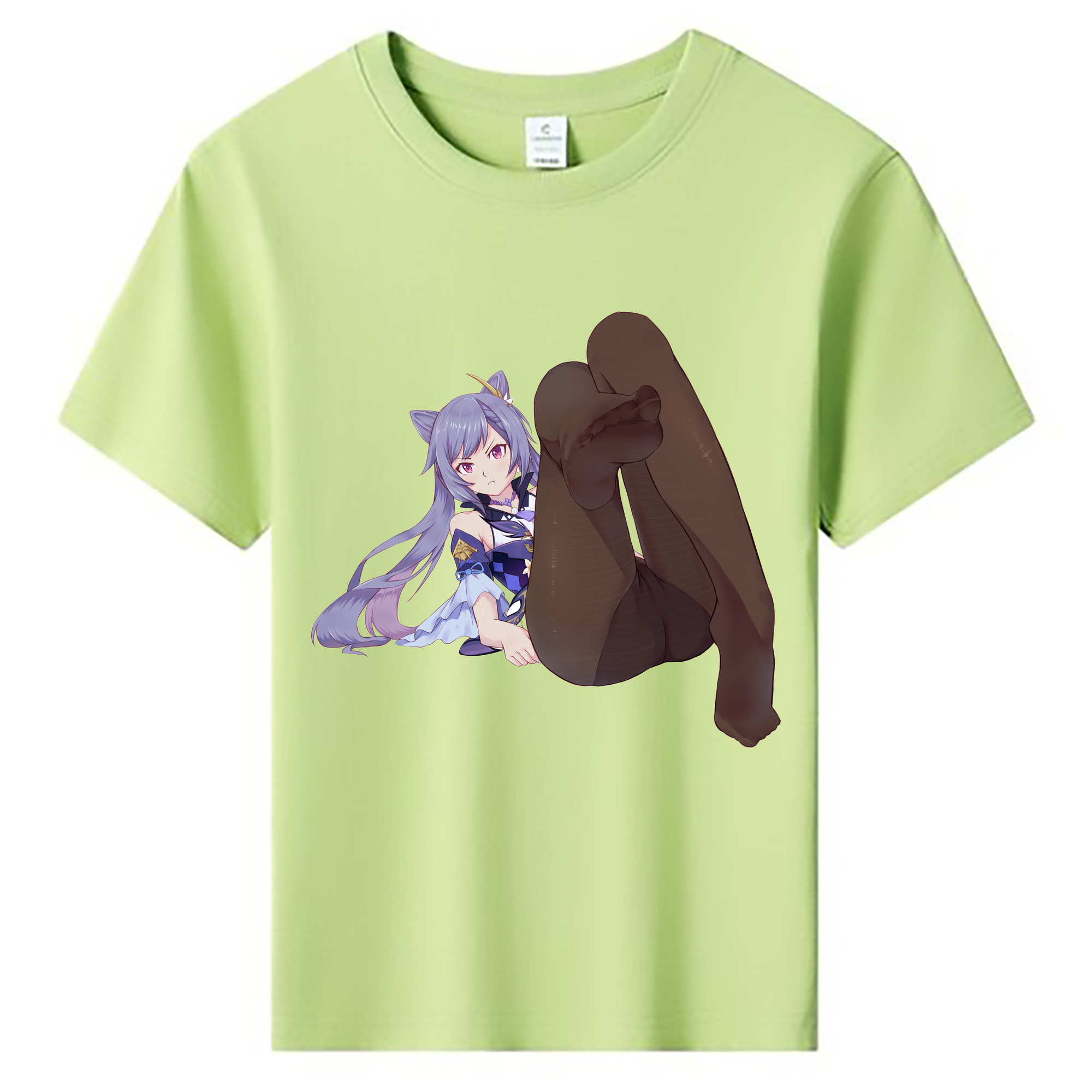 げんし神 刻晴 こくせい genshin Kokusei 綿100％キッズTシャツ（フロントプリント）